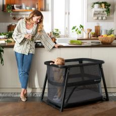 Ліжко-манеж 4 в 1 Kinderkraft Sofi Plus Grey